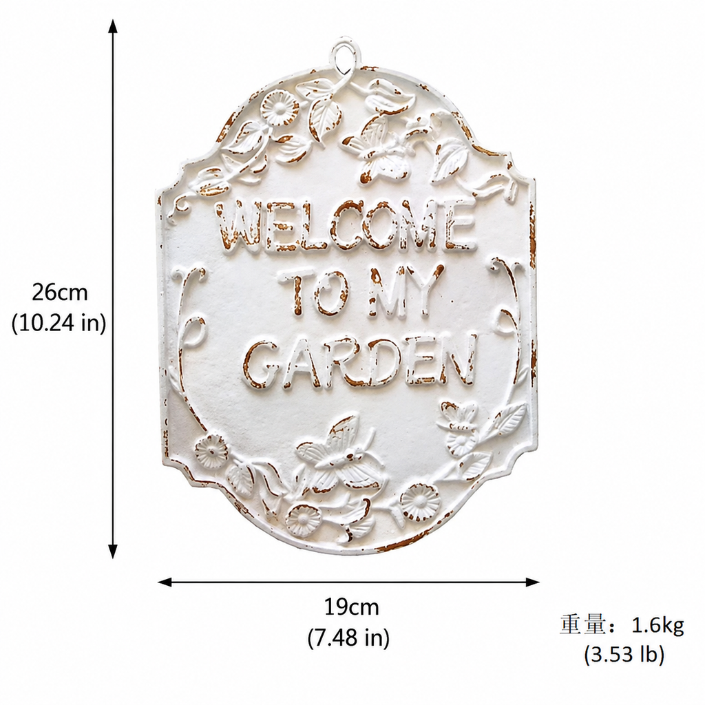 Welcome to the butterfly-shaped hanging sign.
