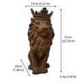 Crowned Lion King Statue