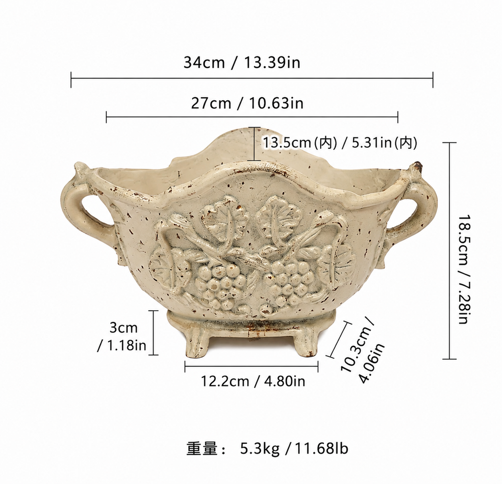 Double-eared grape pot