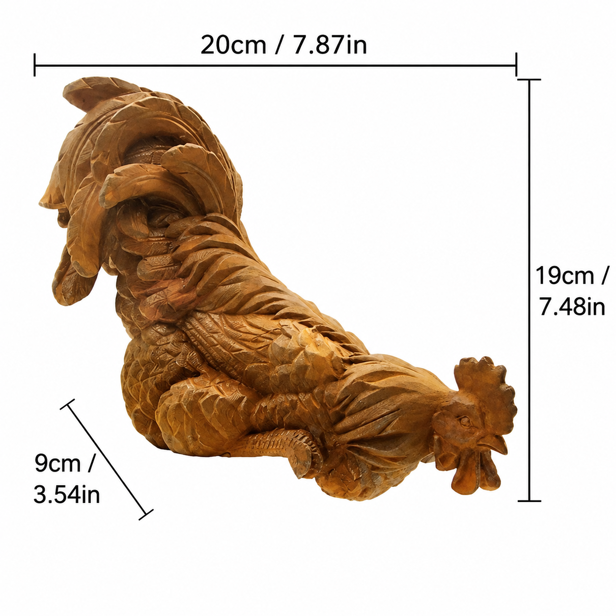 Wall-mounted rooster