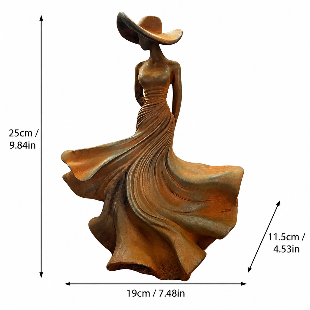 Goddess in flowing hat